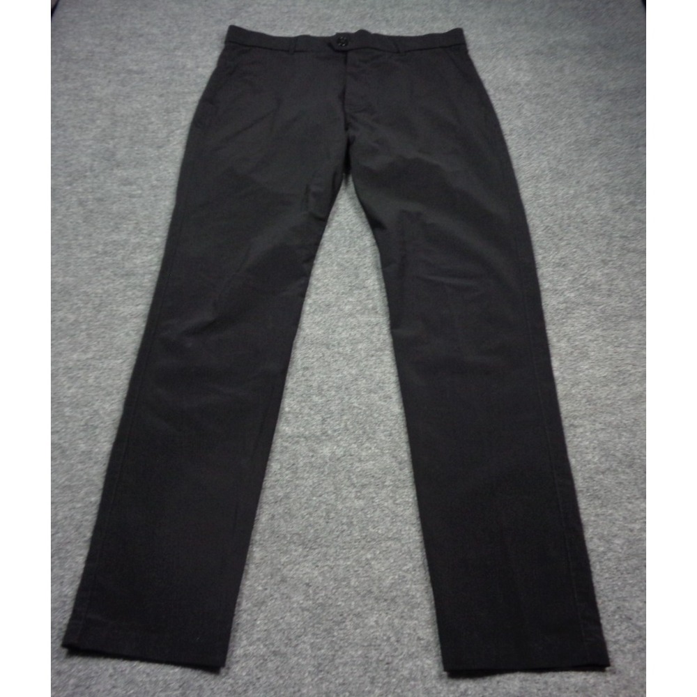 Greyson Montauk Pants Mens 33x32 Black Performance Stretch Golf Pants